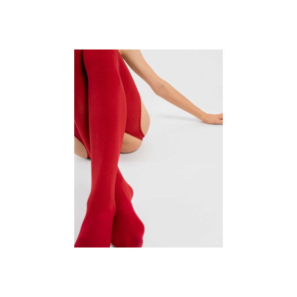 Diavola Bas jarretelles 60 DEN - Rouge